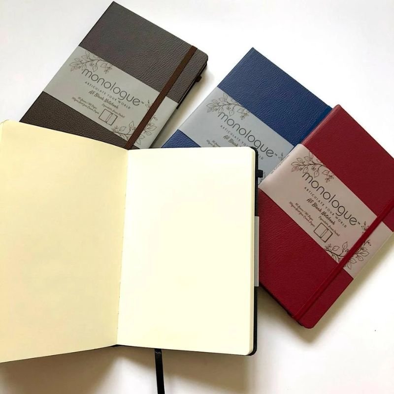 Monologue Blank Notebook