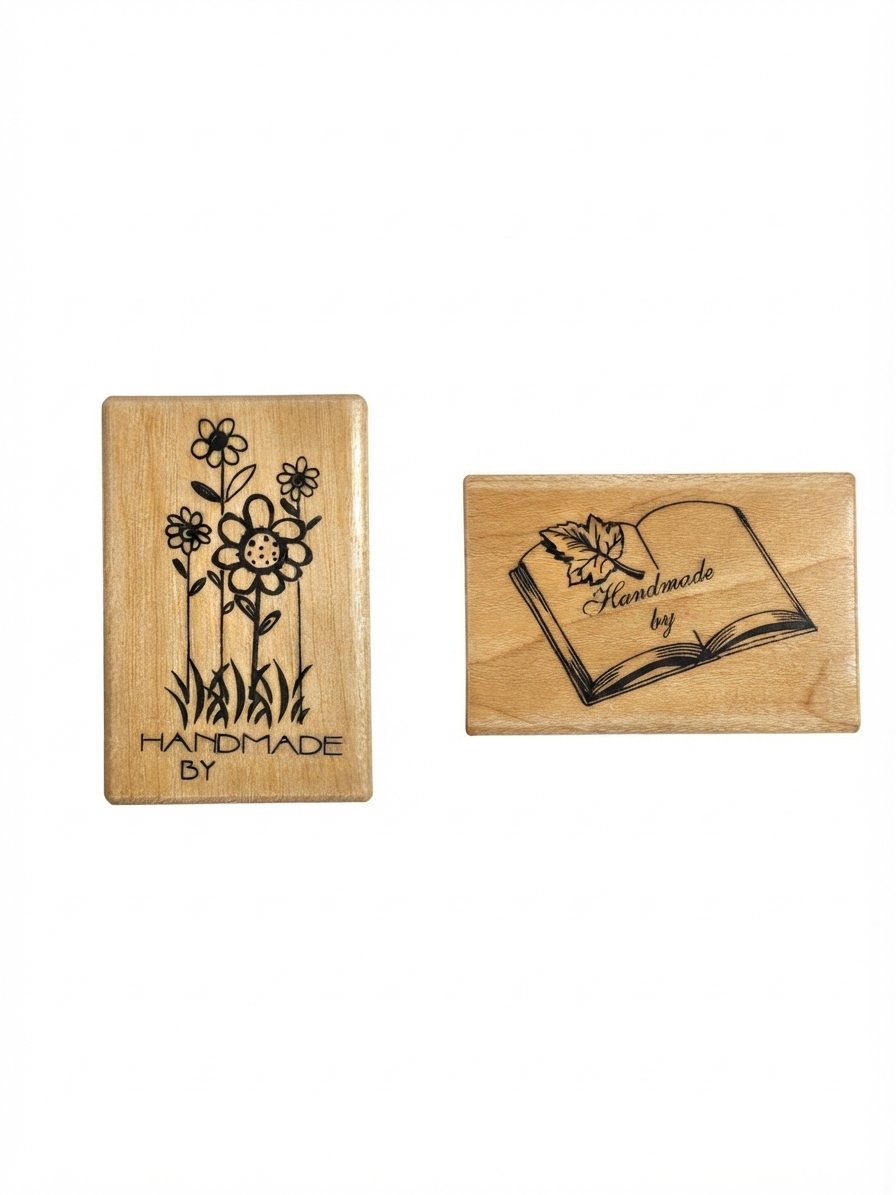 Micia Maple Wood Stamp - Handmade By