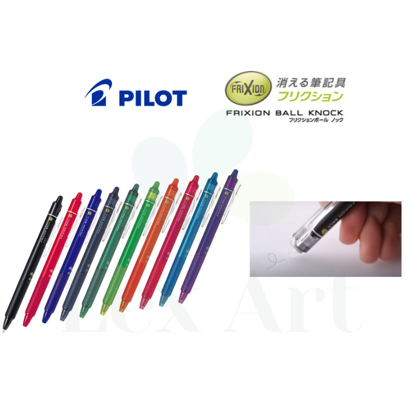 Pilot Frixion Ball Knock Erasable Ballpoint Pen 0.5mm