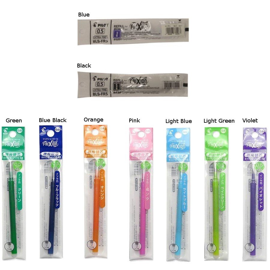 Pilot Frixion Ball Knock (Clicker) Refill 0.5mm / 0.7mm